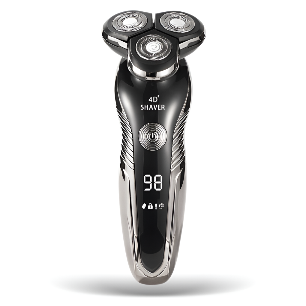 Minimalist LED Display Rotary Electric Shaver