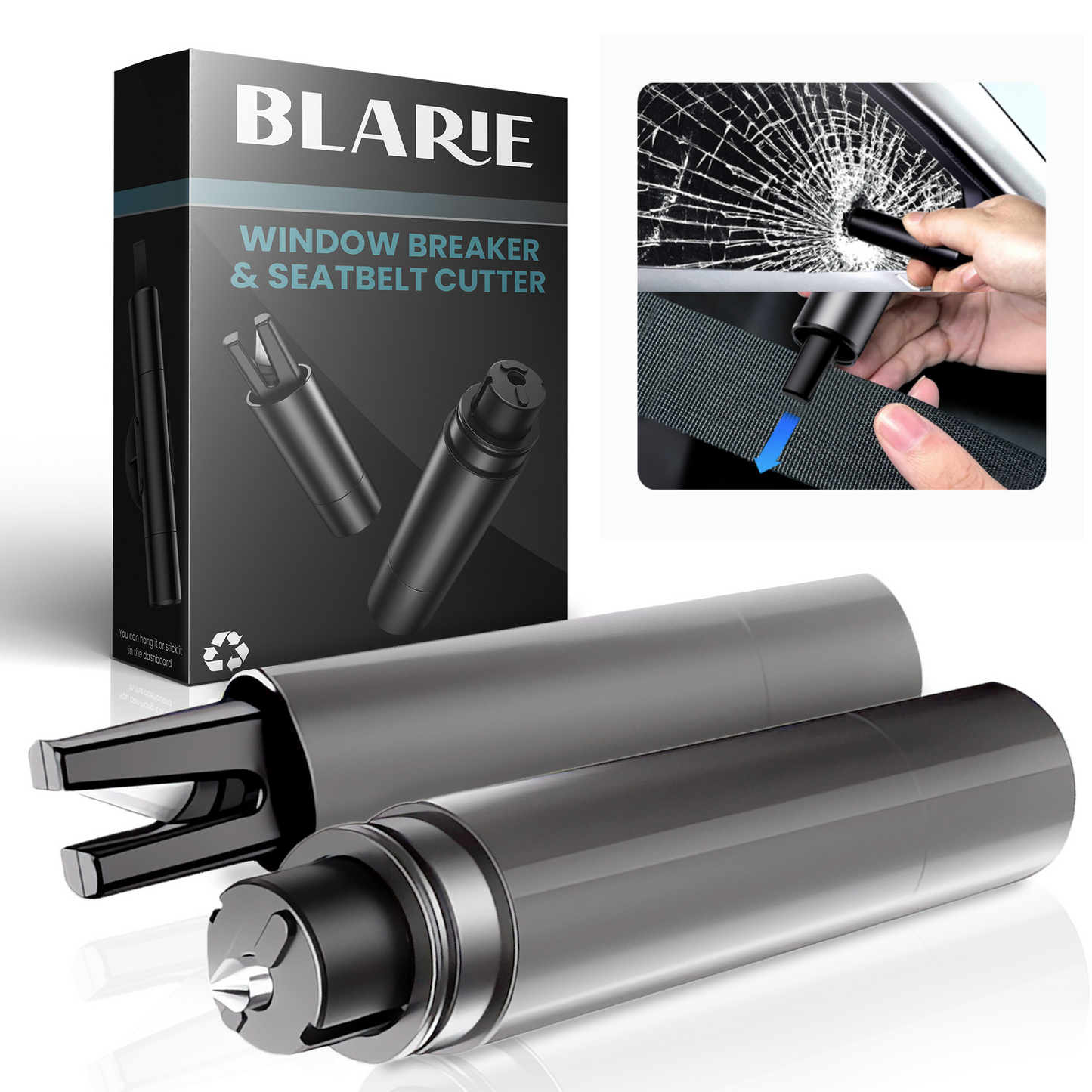 Anodized Aluminum Window Breaker Car Escape Tool