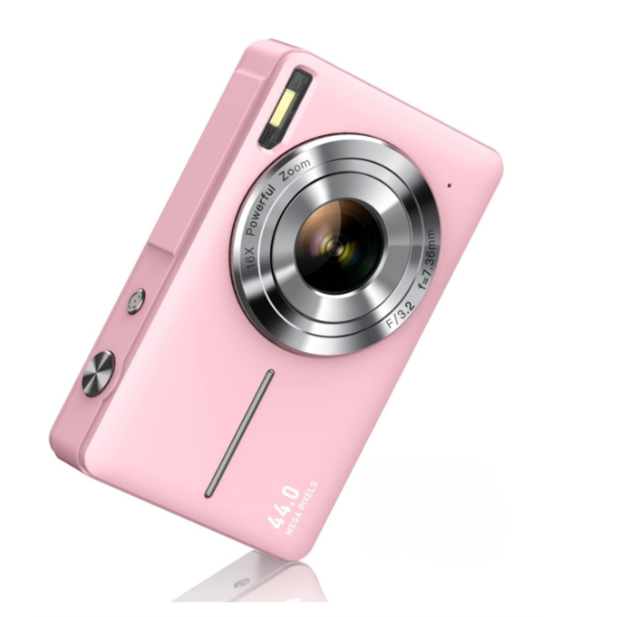 Glass Multi-Ring Metal Lens Compact Digital Camera