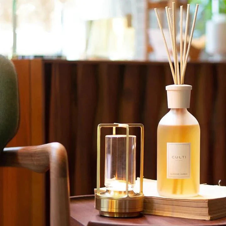 Glass Weighted LED Table Lantern