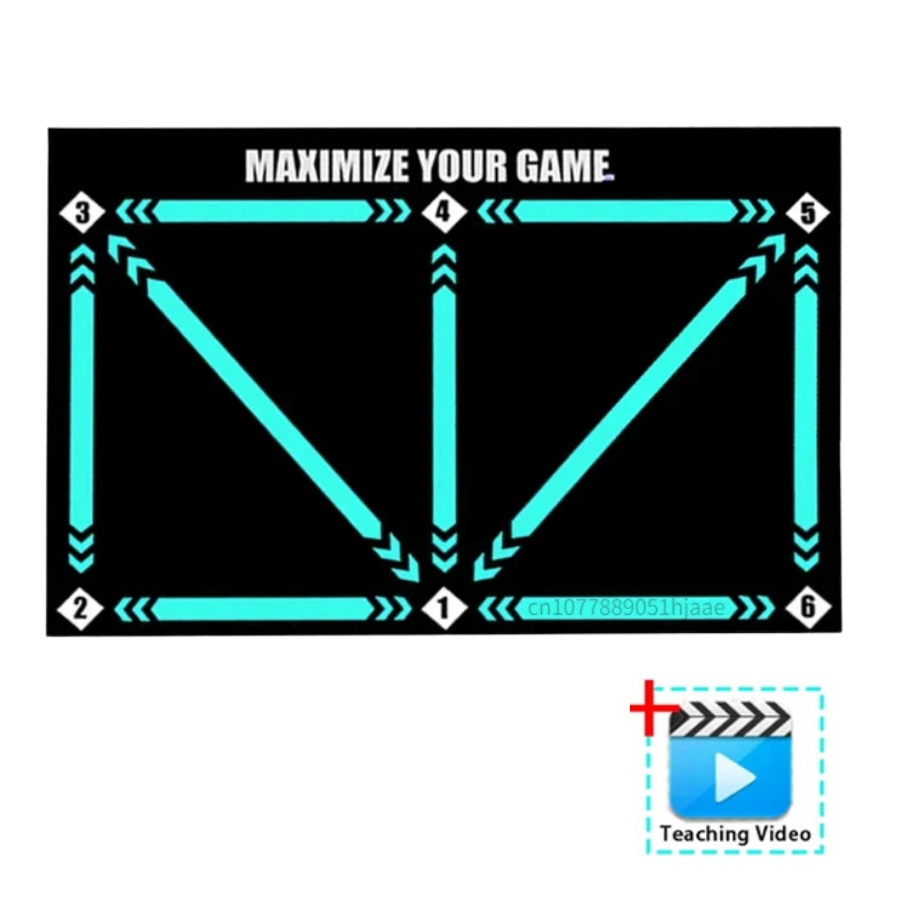 Minimalist Non-Slip Printed Football Training Mat