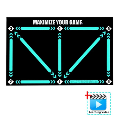 Minimalist Non-Slip Printed Football Training Mat