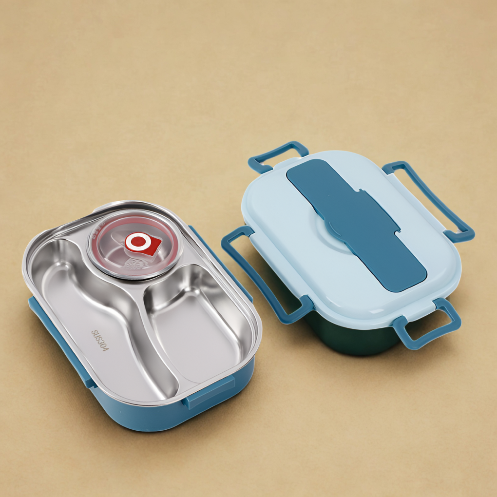 Stainless Steel Removable Tray Bento Lunch Box