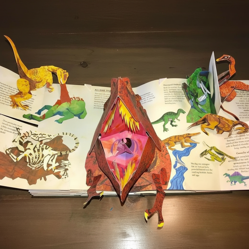 Hardcover 3D Dinosaur Pop-Up Book