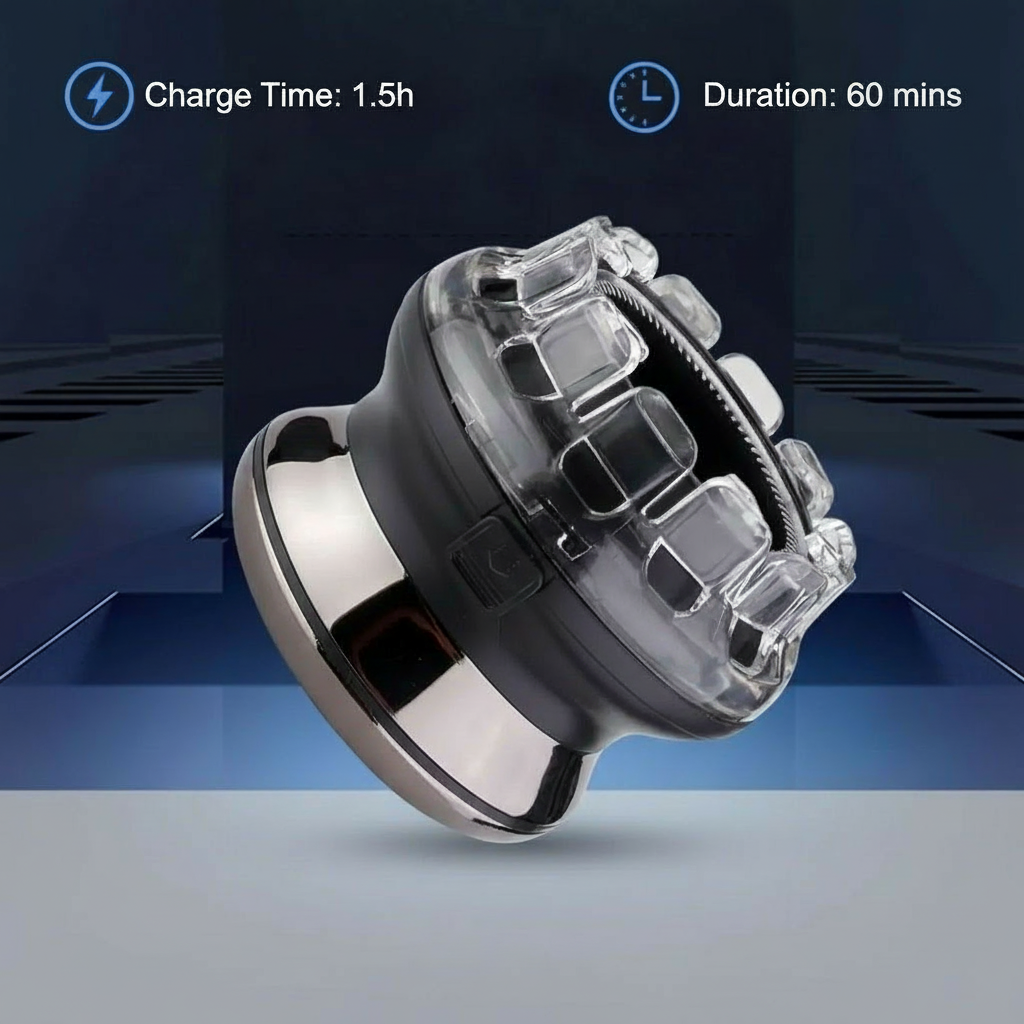 Silicone Ergonomic Handheld Scalp Massager