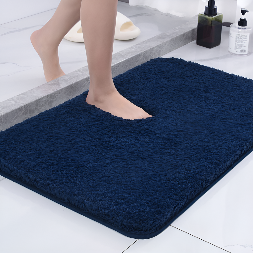Microfiber Minimalist High-Pile Bath Mat
