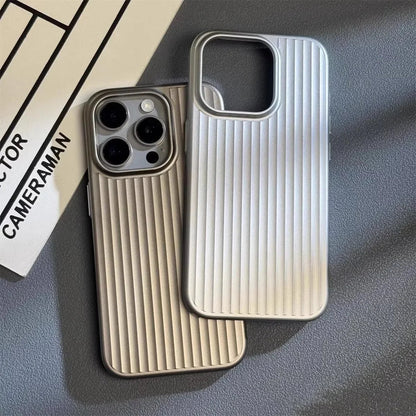Ribbed Metallic TPU Bumper Phone Case