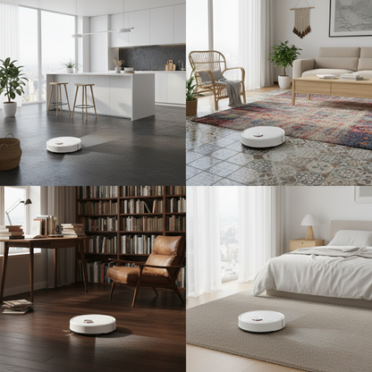 Minimalist Low-Profile Robot Vacuum Cleaner