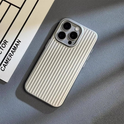 Ribbed Metallic TPU Bumper Phone Case