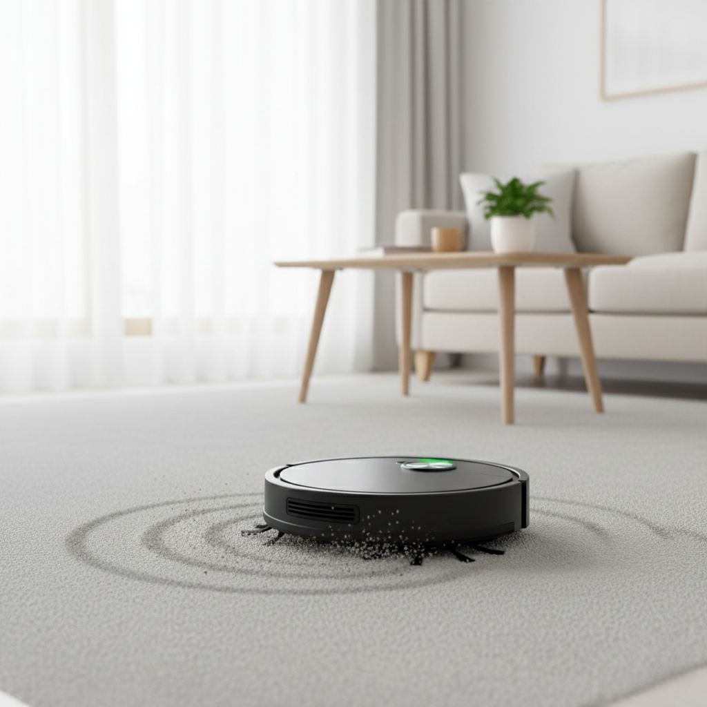 Minimalist Low-Profile Robot Vacuum Cleaner