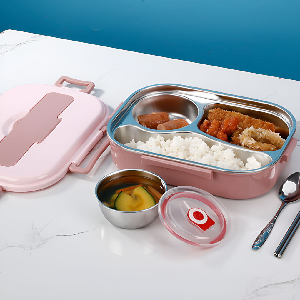 Stainless Steel Removable Tray Bento Lunch Box