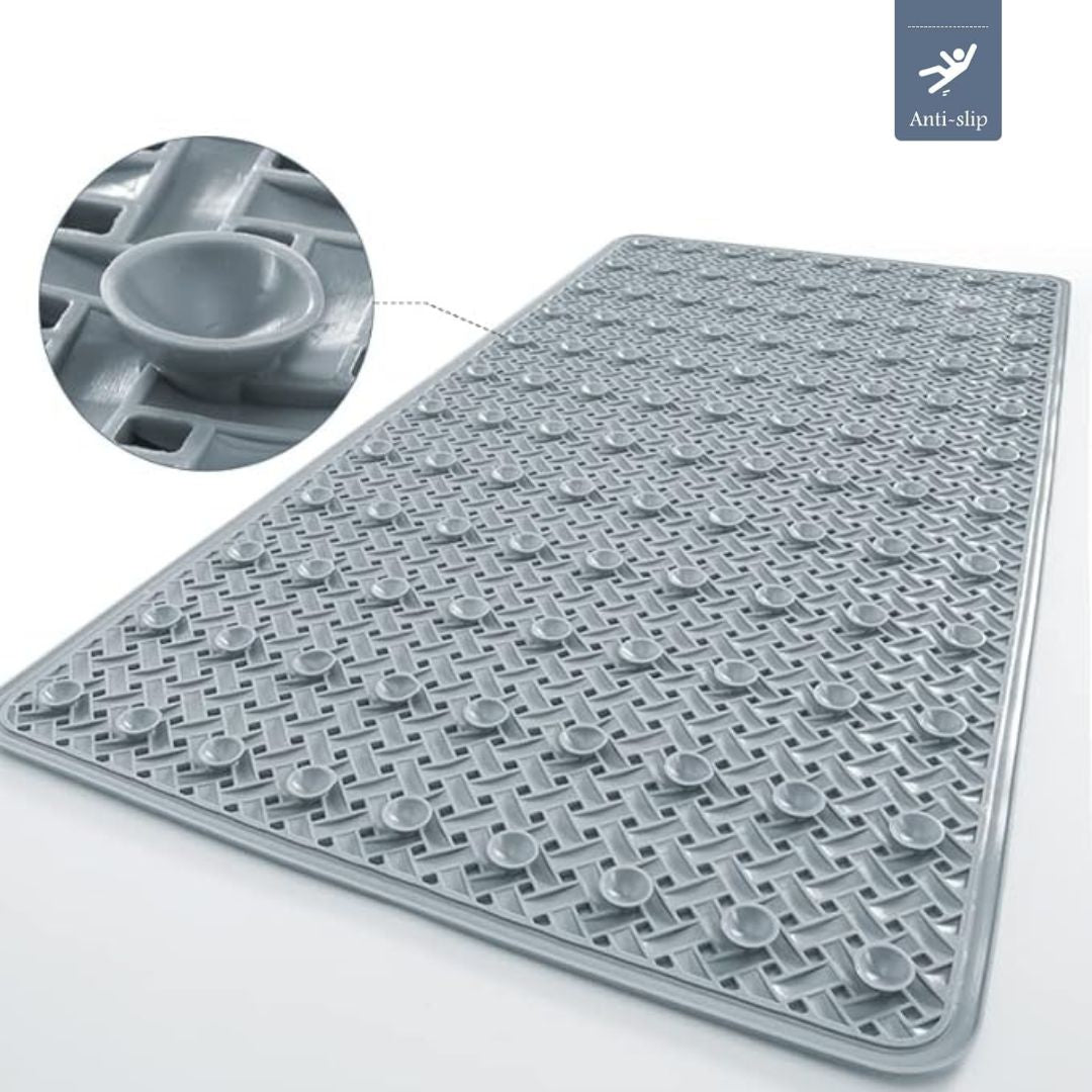 Minimalist Basket-Weave Bathtub Mat