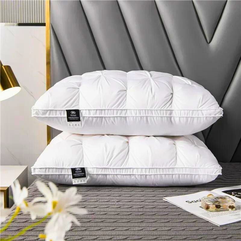 Goose Down Box-Tufted Bed Pillow