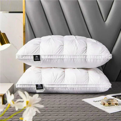 Goose Down Box-Tufted Bed Pillow