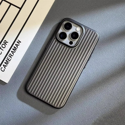 Ribbed Metallic TPU Bumper Phone Case