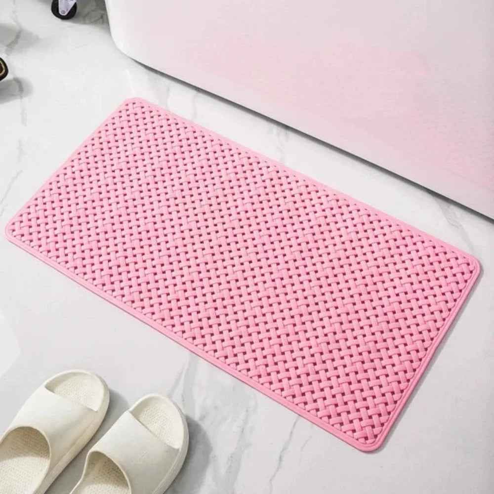 Minimalist Basket-Weave Bathtub Mat