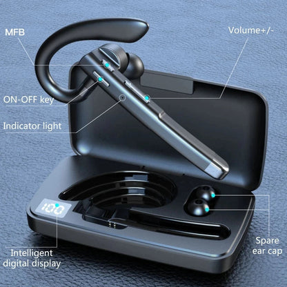 Minimalist Over-Ear Hook Bluetooth Earpiece