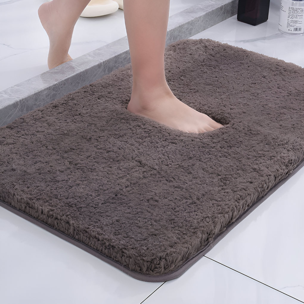 Microfiber Minimalist High-Pile Bath Mat