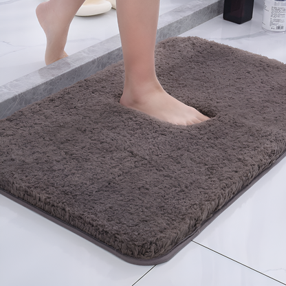 Microfiber Minimalist High-Pile Bath Mat
