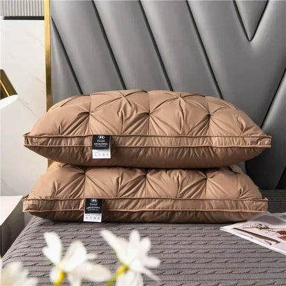 Goose Down Box-Tufted Bed Pillow