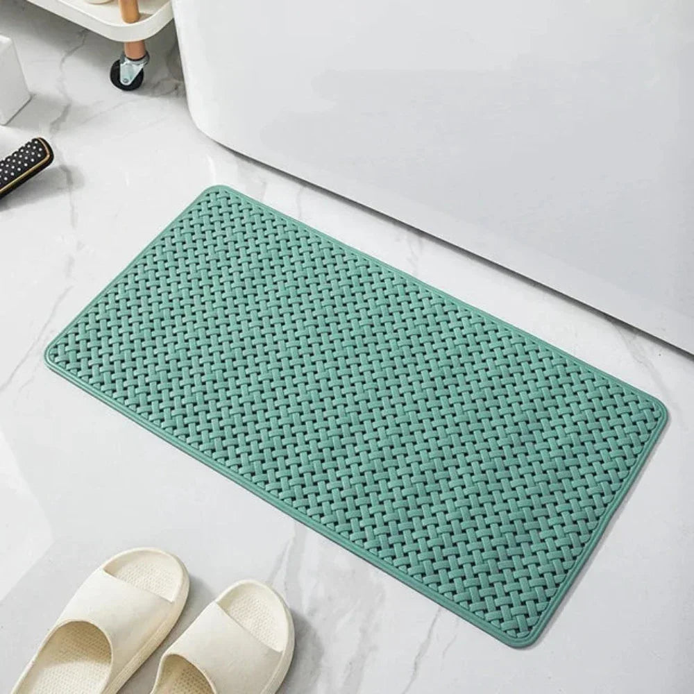 Minimalist Basket-Weave Bathtub Mat