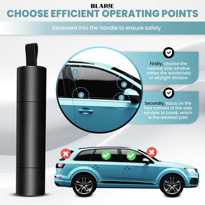 Anodized Aluminum Window Breaker Car Escape Tool