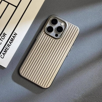 Ribbed Metallic TPU Bumper Phone Case