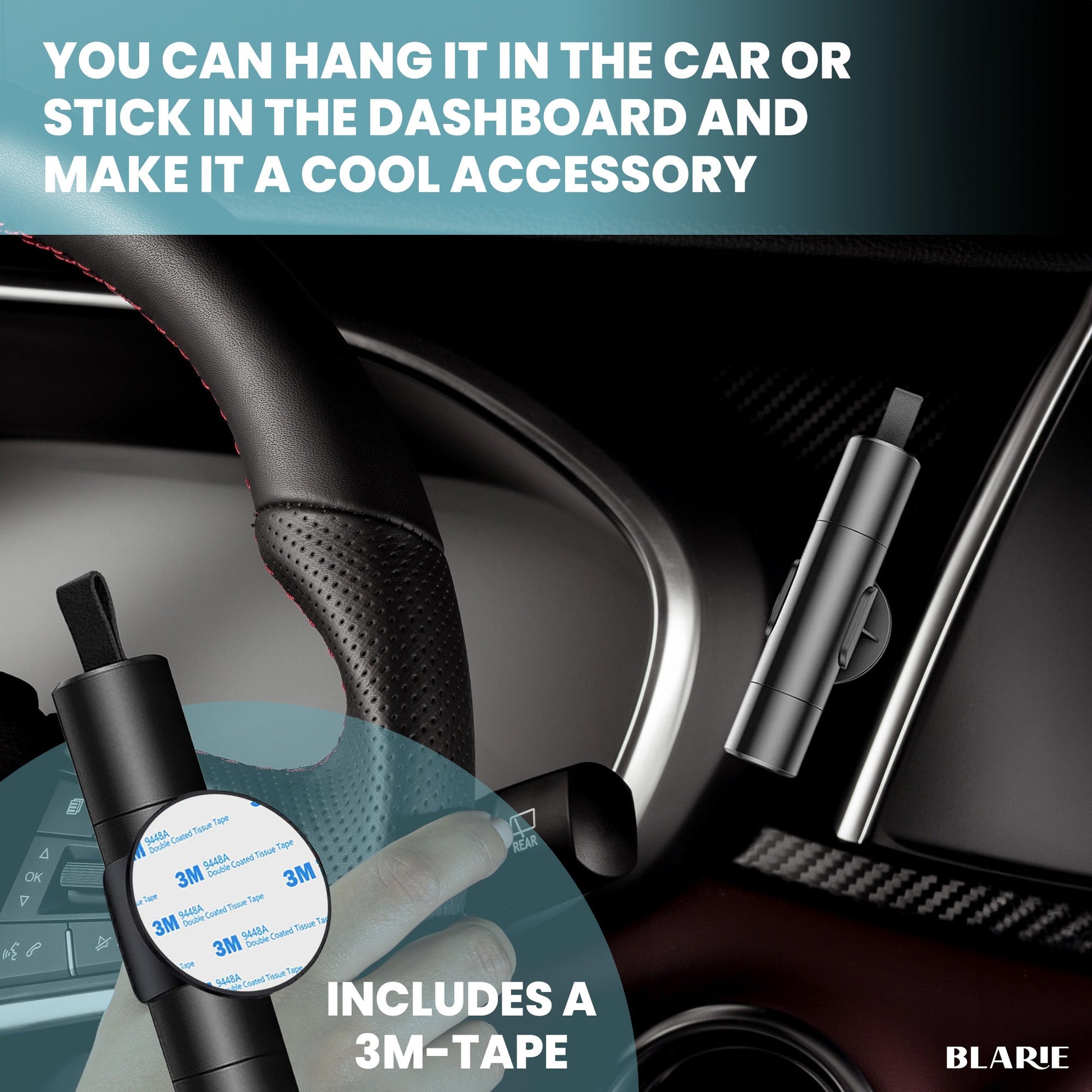 Anodized Aluminum Window Breaker Car Escape Tool