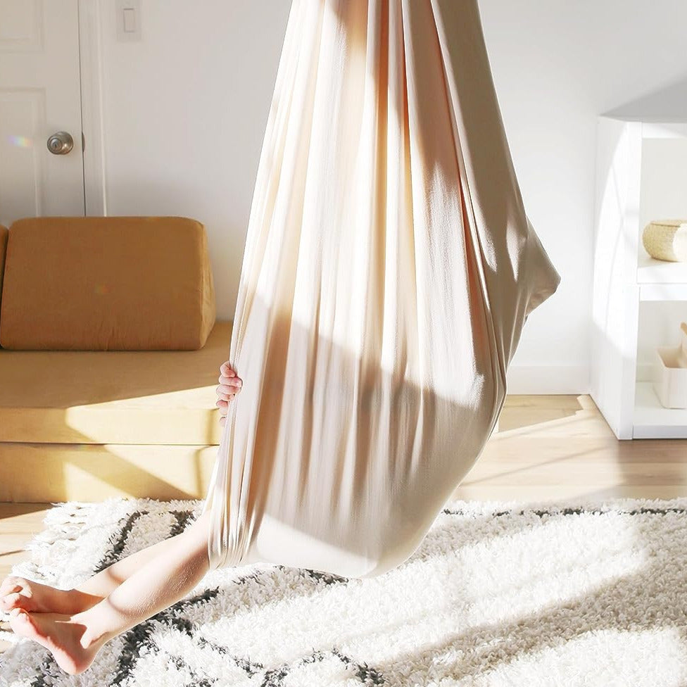 Stretch Knit Cocoon Hanging Pod Swing