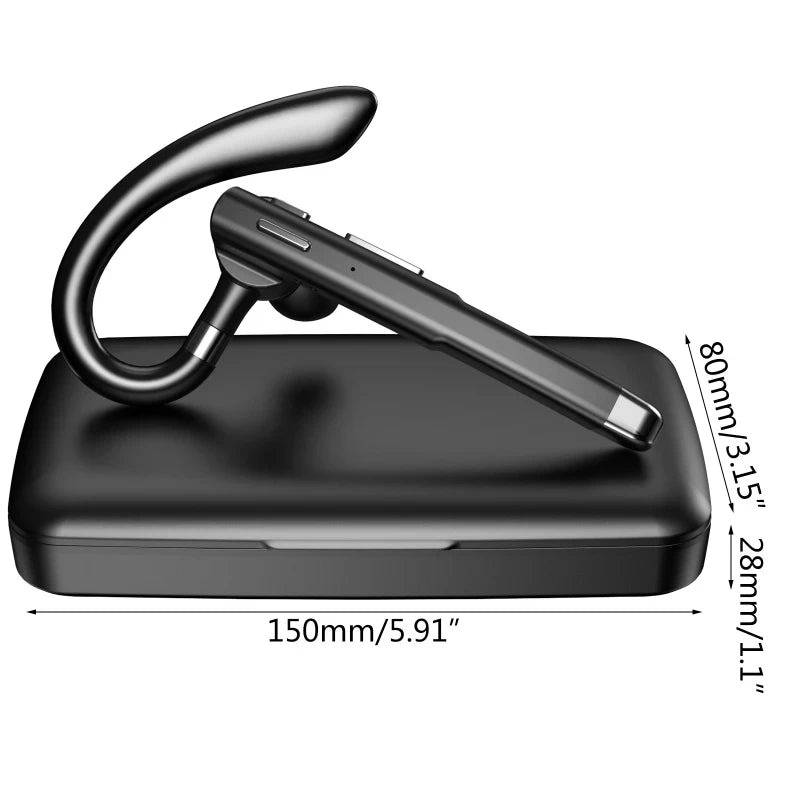 Minimalist Over-Ear Hook Bluetooth Earpiece