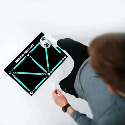 Minimalist Non-Slip Printed Football Training Mat