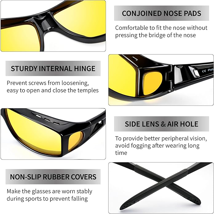 Polycarbonate Wraparound Driving Glasses