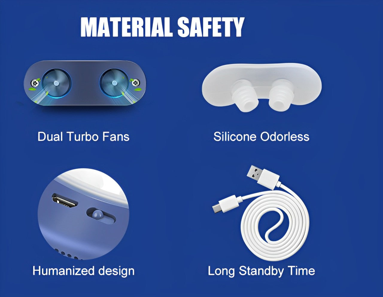 Silicone Rechargeable Nasal Anti Snoring Device