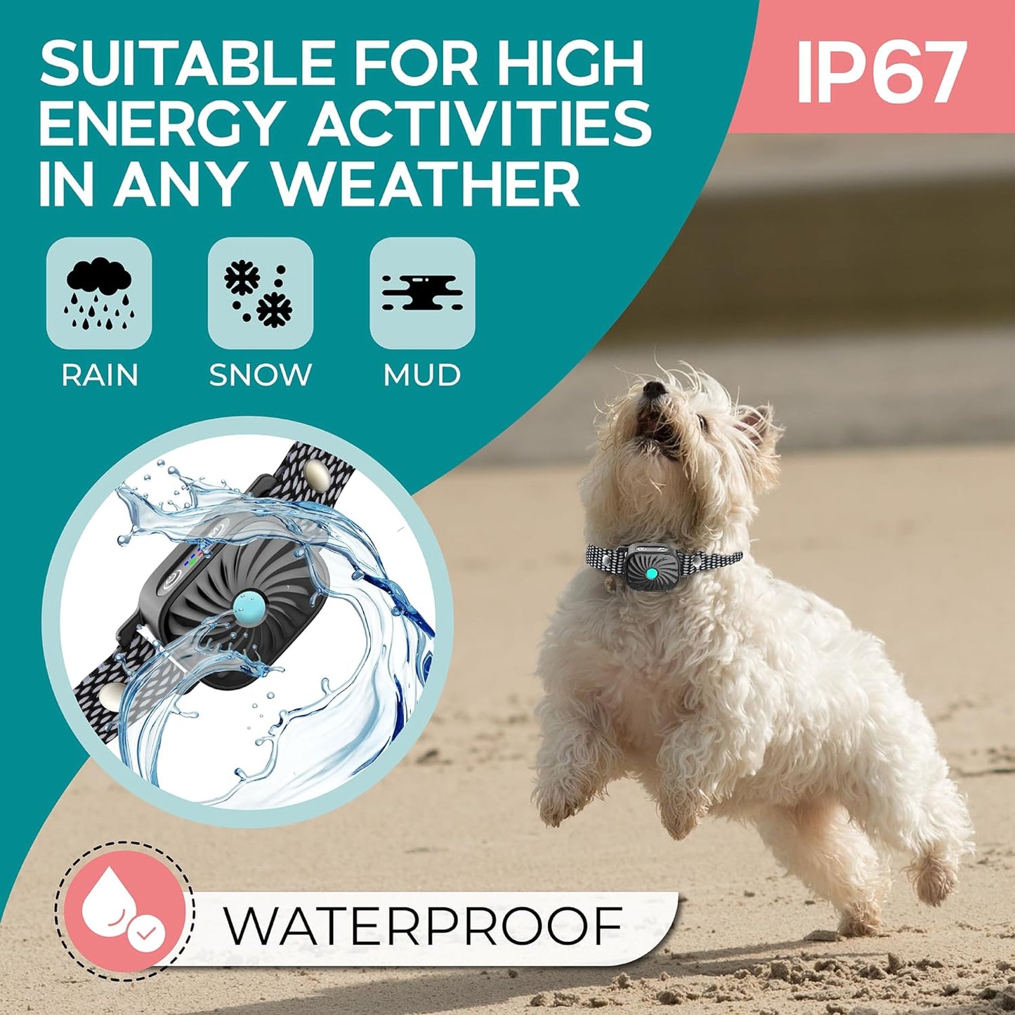 Minimalist Adjustable Reflective Anti-Bark Collar