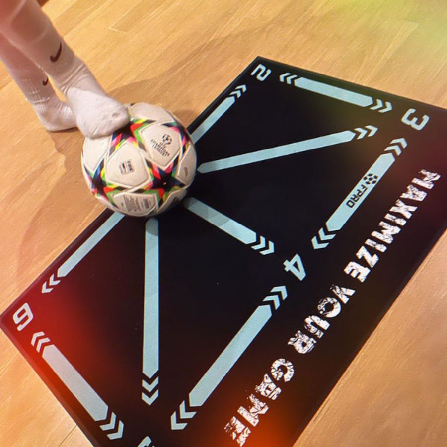 Minimalist Non-Slip Printed Football Training Mat