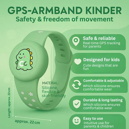 Silicone Adjustable GPS Tracker Wristband