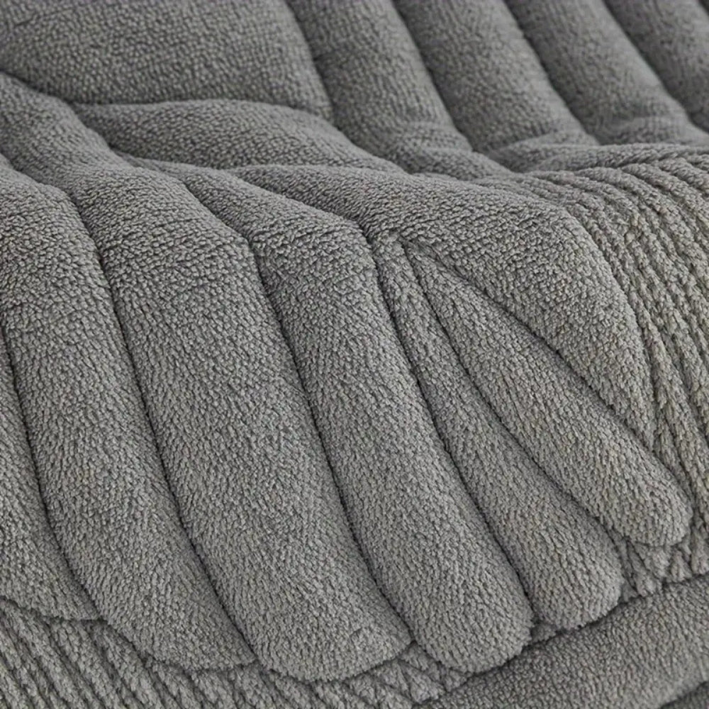 Quilted Velvet Padded Recliner Cover