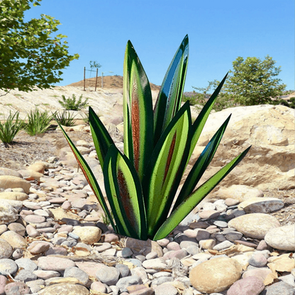 Patinated Sculptural Agave Garden Sculpture