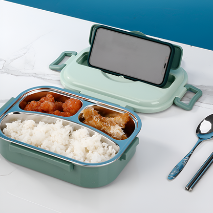 Stainless Steel Removable Tray Bento Lunch Box
