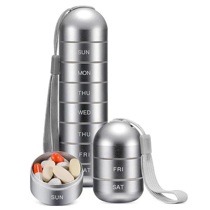 Anodized Aluminium Stackable Pill Organizer