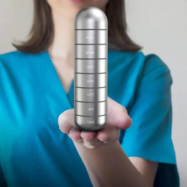 Anodized Aluminium Stackable Pill Organizer