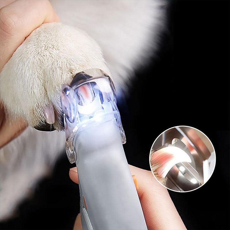 Minimalist LED Safety Guard Pet Nail Clippers