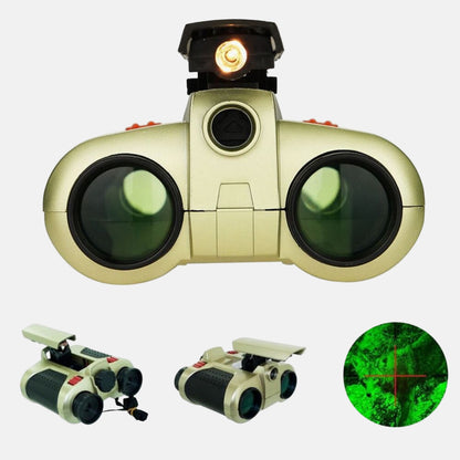 Glass-Coated IR-Illuminated Night Vision Binoculars