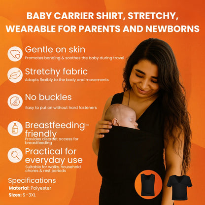 Stretch Jersey Wrap Babywearing Shirt