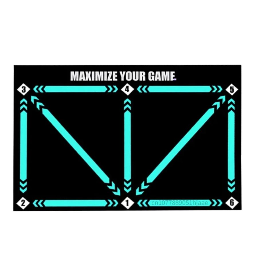 Minimalist Non-Slip Printed Football Training Mat