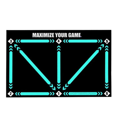 Minimalist Non-Slip Printed Football Training Mat