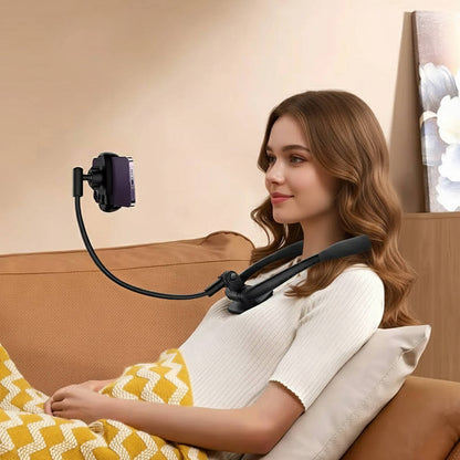 Minimalist Adjustable Flexible Neck-Mounted Phone Holder