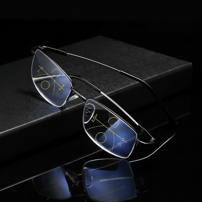 Metal Frame Adjustable Multifocal Eyeglasses