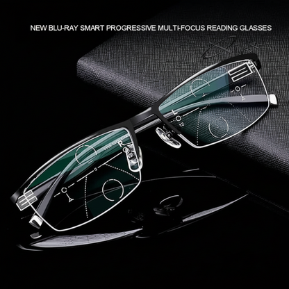 Metal Frame Adjustable Multifocal Eyeglasses