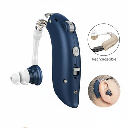 Minimalist Volume Control Behind-The-Ear Hearing Aid